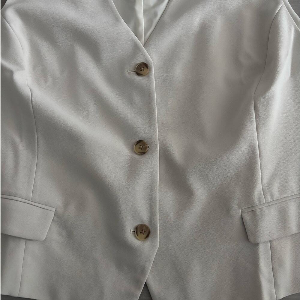 SPANX CAREFREE CREPE VEST IN PARCHMENT NWT PLUS SIZE 3XL - Picture 5 of 11